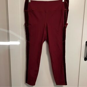 Torrid Active Burgundy Leggings